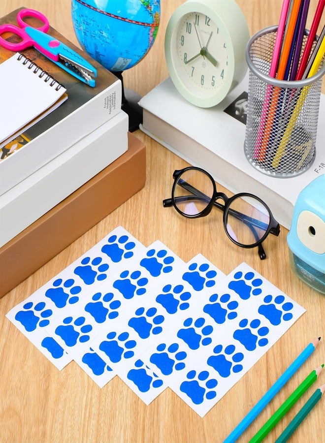 Fullhawl 120 Pairs Blue Eye Black Bulk Tiger Paw Football Stickers Sport Glitter Eyeblack Sticker Team Spirit Accessories for University College Game Day Sports Fans Themed Party Supplies - Image 3